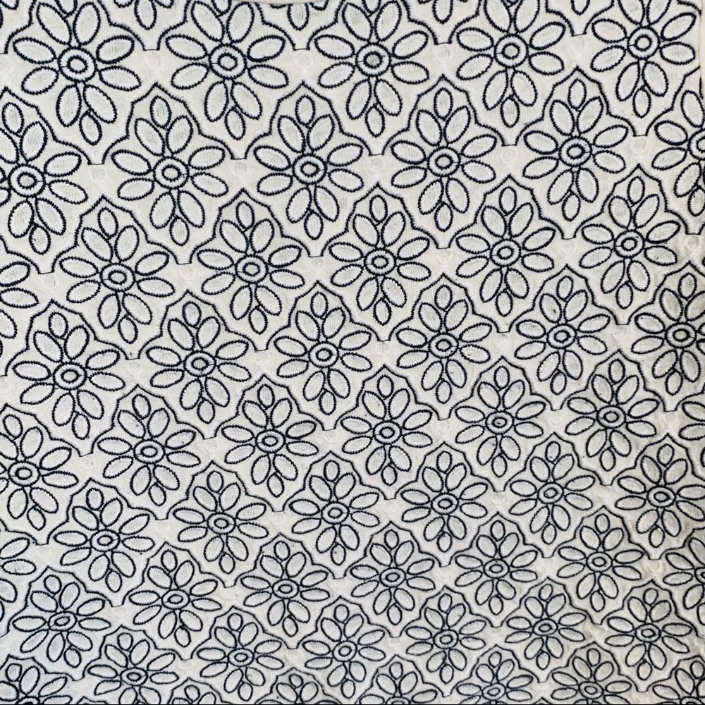 J. Crew Floral Embroidered Basic Top - image 5